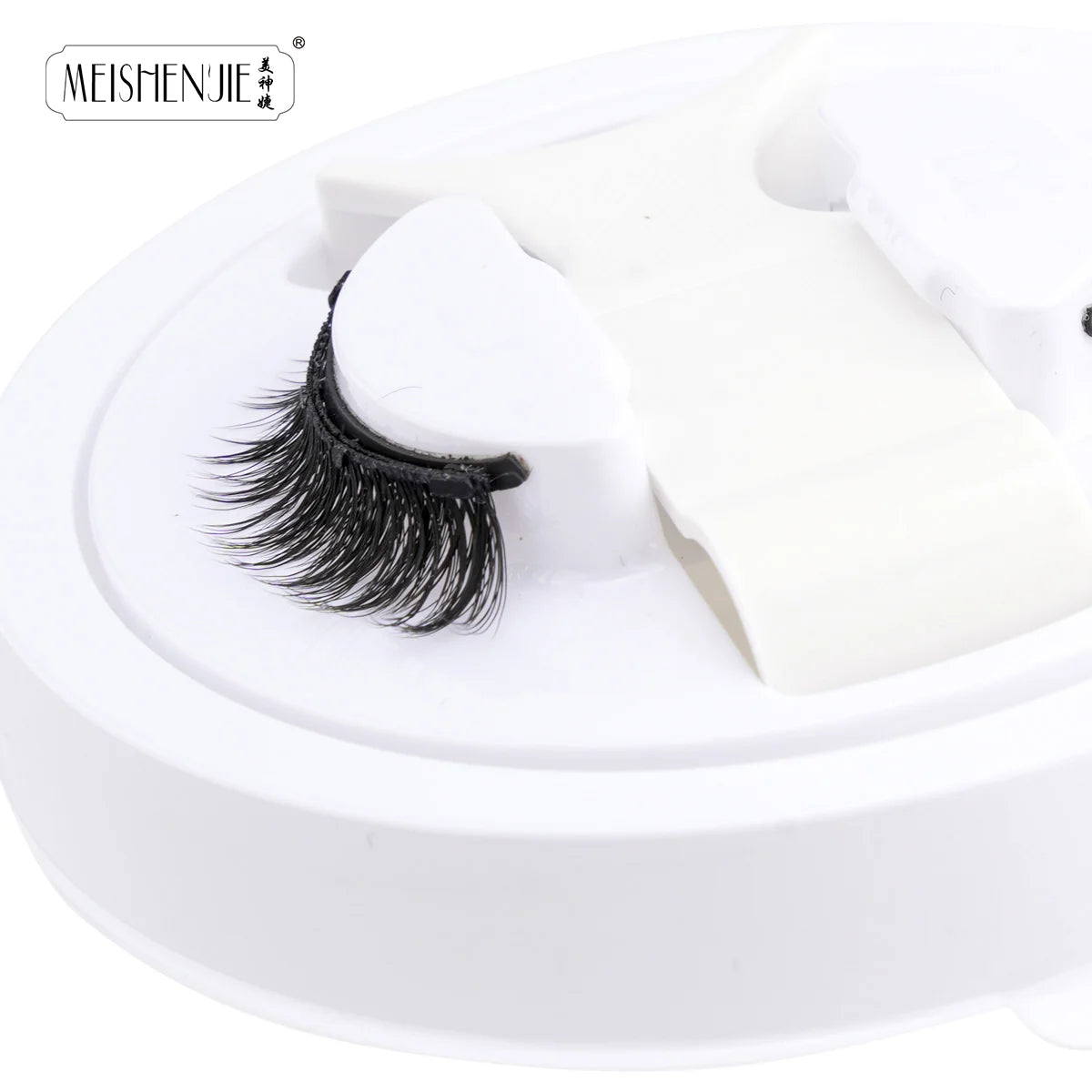 Faux Cils 1 Pair Magnetic Eyelashes Set Handmade Natural Curl False Eyelash with Tweezer Makeup Tools Magnetic Lashes for Sale