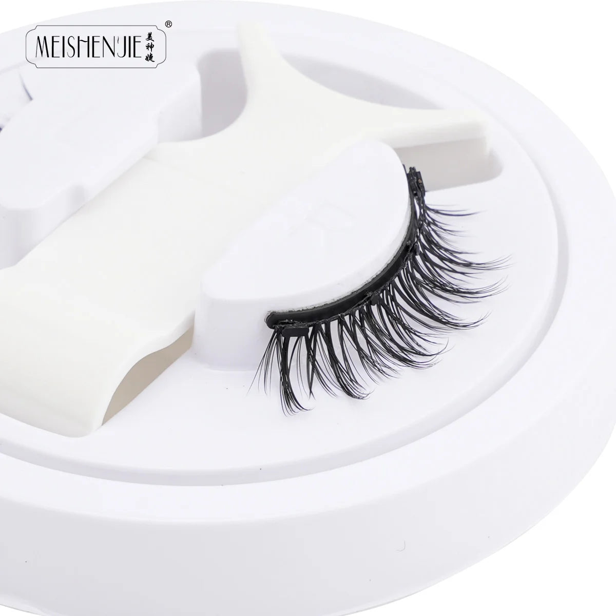 Faux Cils 1 Pair Magnetic Eyelashes Set Handmade Natural Curl False Eyelash with Tweezer Makeup Tools Magnetic Lashes for Sale